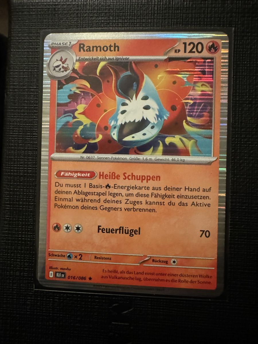 Cartoline: Pokemon Ramoth Holo 16 (Schwarze Blitze) – Nuovo (secondo la descrizione) da Winterthur venduto da Bursa.16