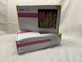2 x LED-Sternenvorhänge