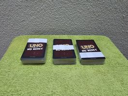 UNO No Mercy Kartenspiel 3 Stapel guter Zustand
