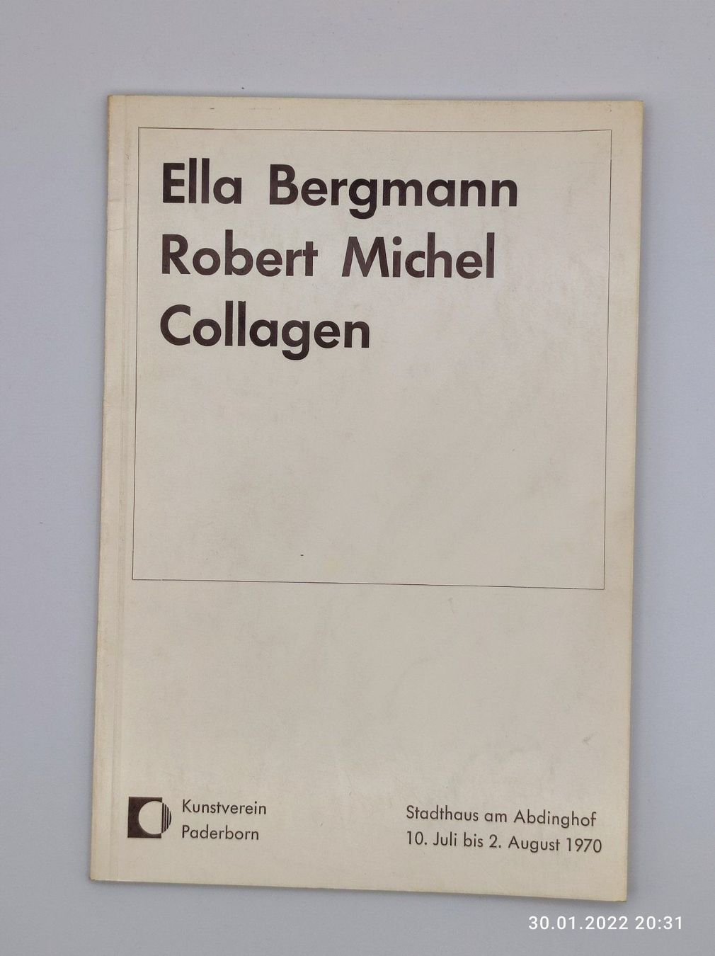 Libri: BERGMANN - WIDMUNG – Usato da Goldach venduto da Gaip 2