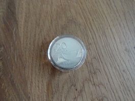 20 Fr. Silber Sondermünze 1997 - 150 Jahre Eisenbahn