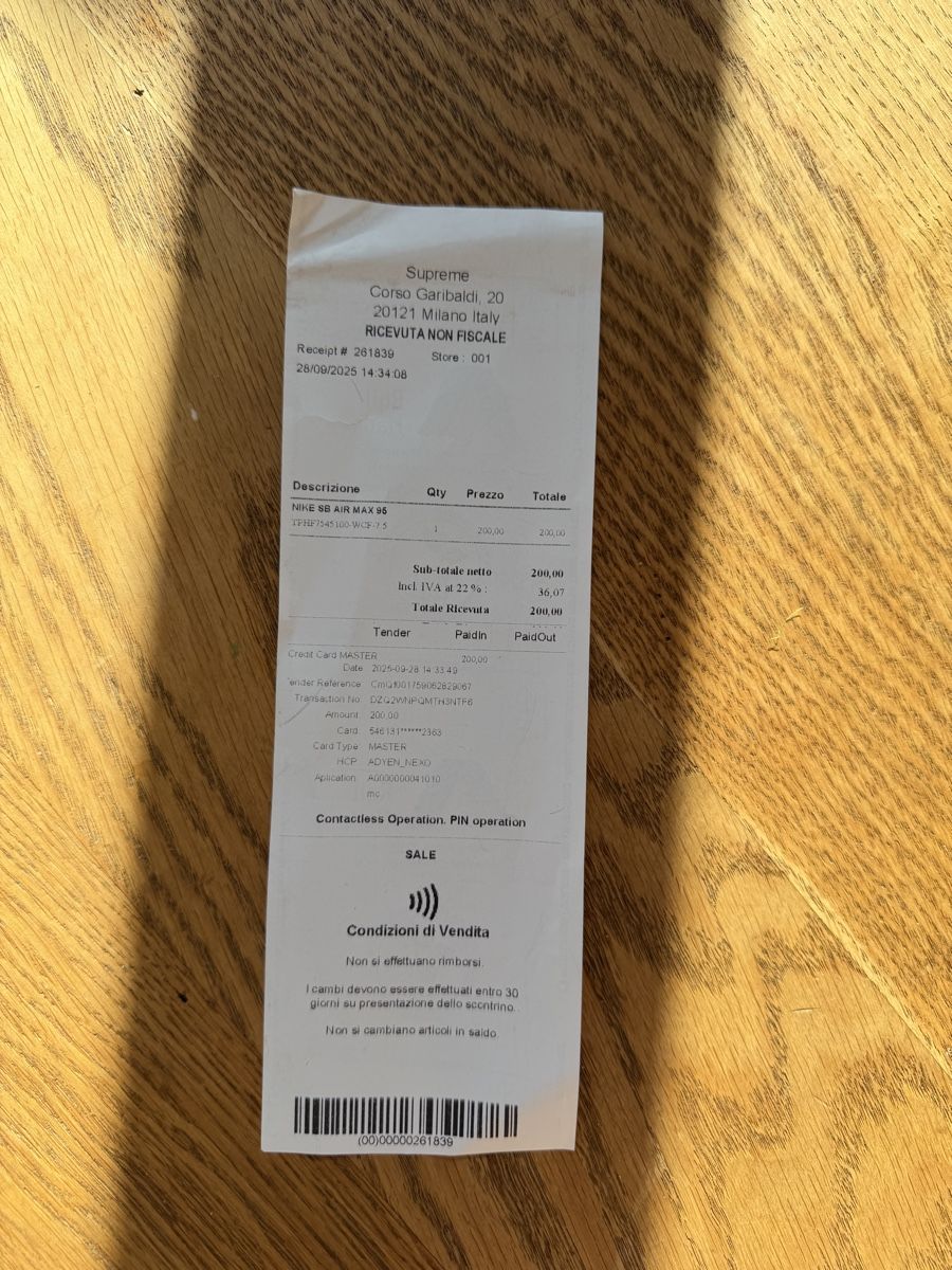 Nike Scarpe da uomo: Nike SB Air Max 95 – Usato da Schwarzenburg venduto da tuesi 2