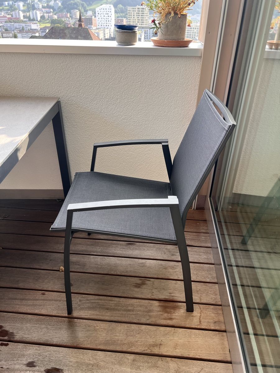 Tavoli: Gartentisch mit 6 Stühlen Aluminium robust – Usato da Horw venduto da JasminIsenschmid 5