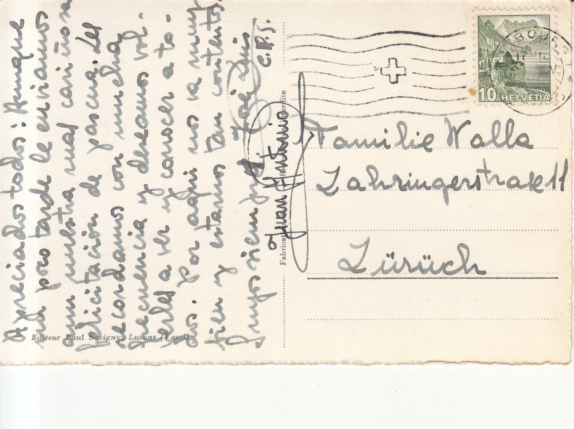 Cartoline postali: Fribourg ca. 1950 – Usato da Bürglen TG venduto da StampGraf 1
