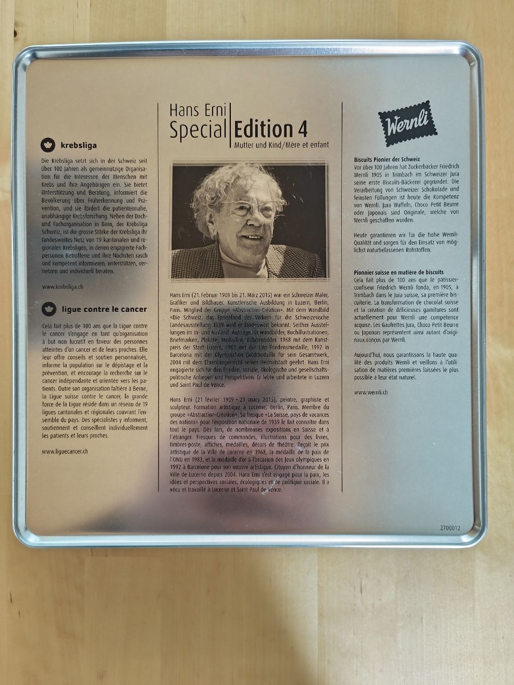 Contenitori & Simili: Wernli Dose "Hans Erni Special" – Usato da Einsiedeln venduto da RaphaelSimeon 1