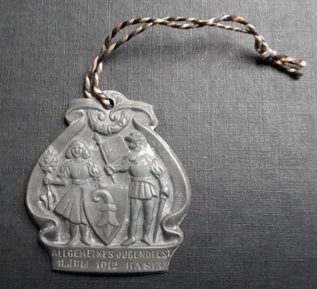 Medaillen: Medaille Jugendfest 11. Juli 1912 Basel – Gebraucht aus Allmendingen b. BE von MMC-MuMeCo