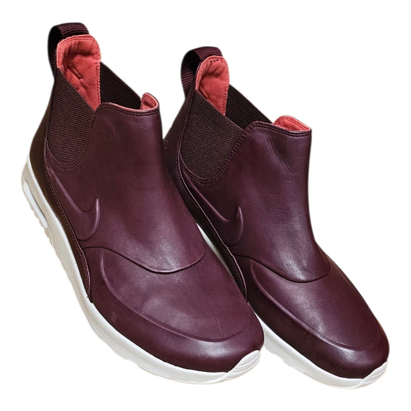 Nike Scarpe da uomo: Nike Air Max Thea Mid Night Maroon, Leder, Grösse 41 – Usato da Langenthal venduto da SecondChanceShop