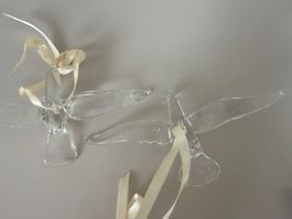 2 Glasvögel  🐦‍⬛ zum aufhängen / Weihnachtsschmuck