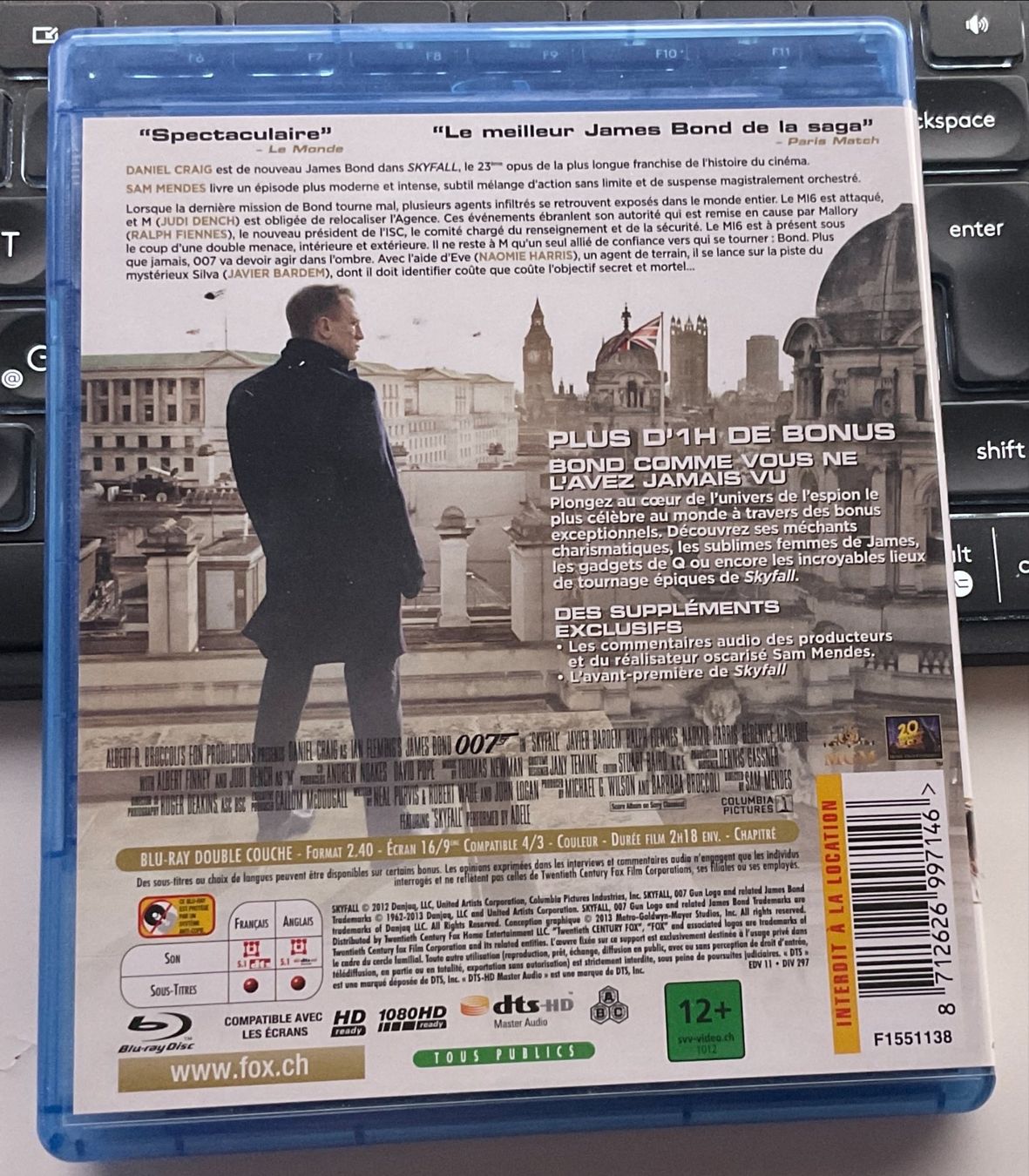 Tous les DVDs: Skyfall (2012) - Blu-ray – D'occasion à Semsales par __Florian__ 2