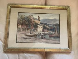 Fritz Huguenin- Lasseugette, Aquarelle