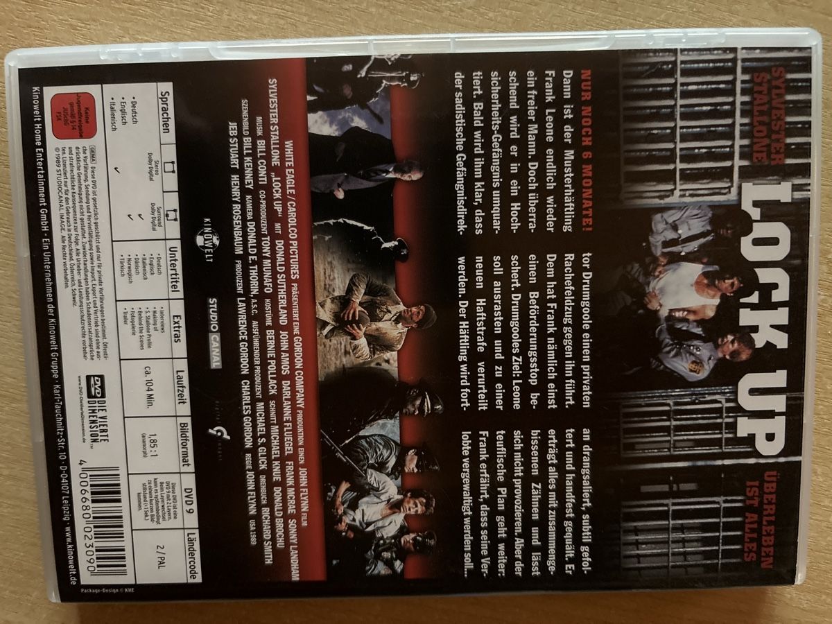 Sylvester Stallone - Lock Up - DVD - Top Zustand! Rarität (Gebraucht ...