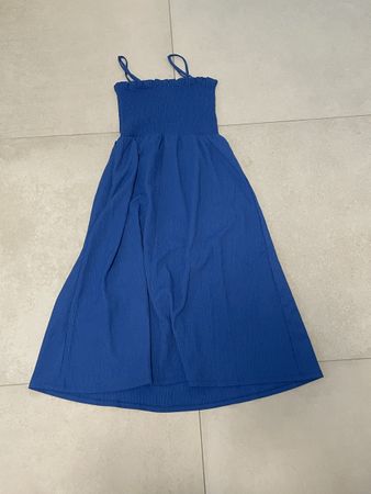 Sommerkleid blau M Gr.38 leicht & luftig für warme Tage ☀️