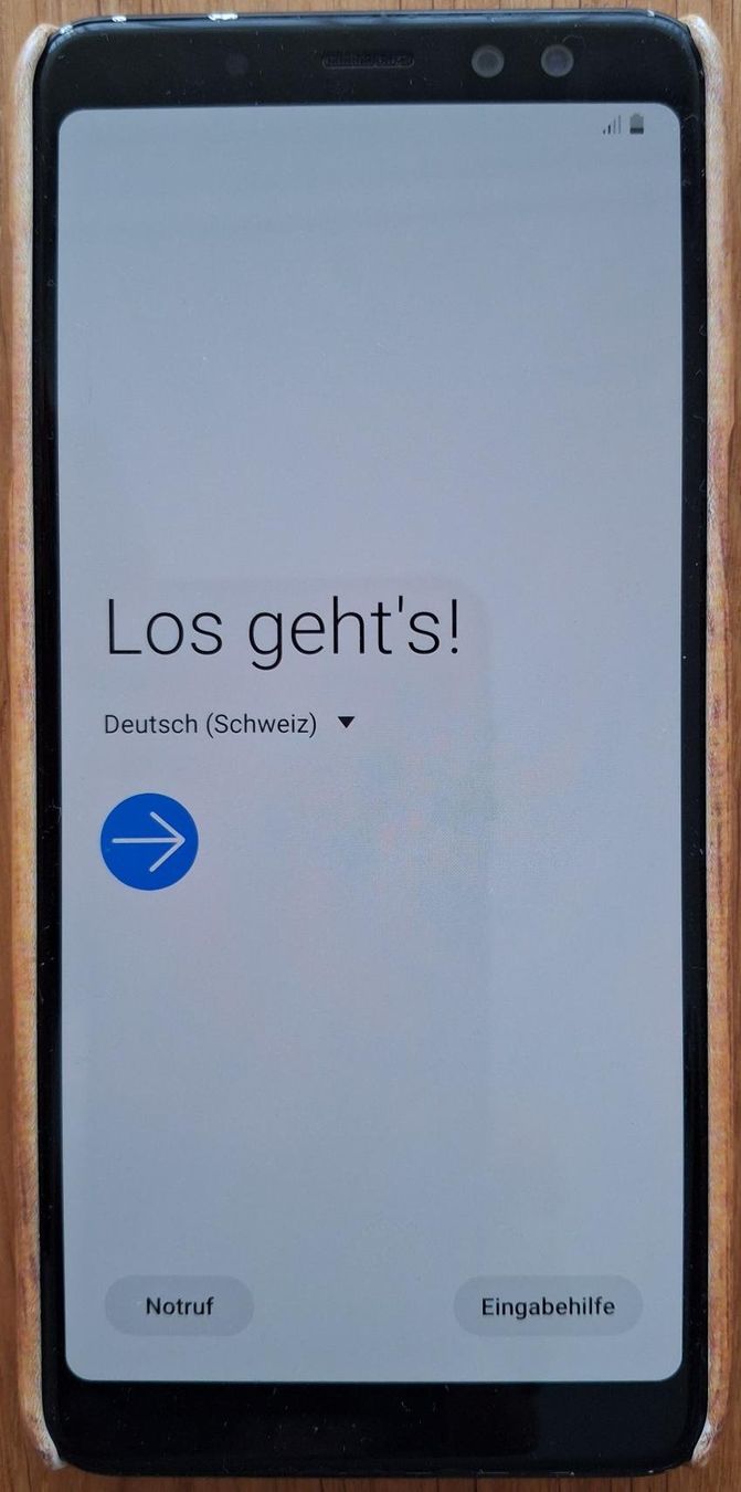 Samsung Portables: Galaxy A8 (2018) 32GB Dual-SIM – D'occasion à Scherzingen par compukoe 2