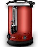 Glühweinkocher 10L / 1500W Edelstahl rot