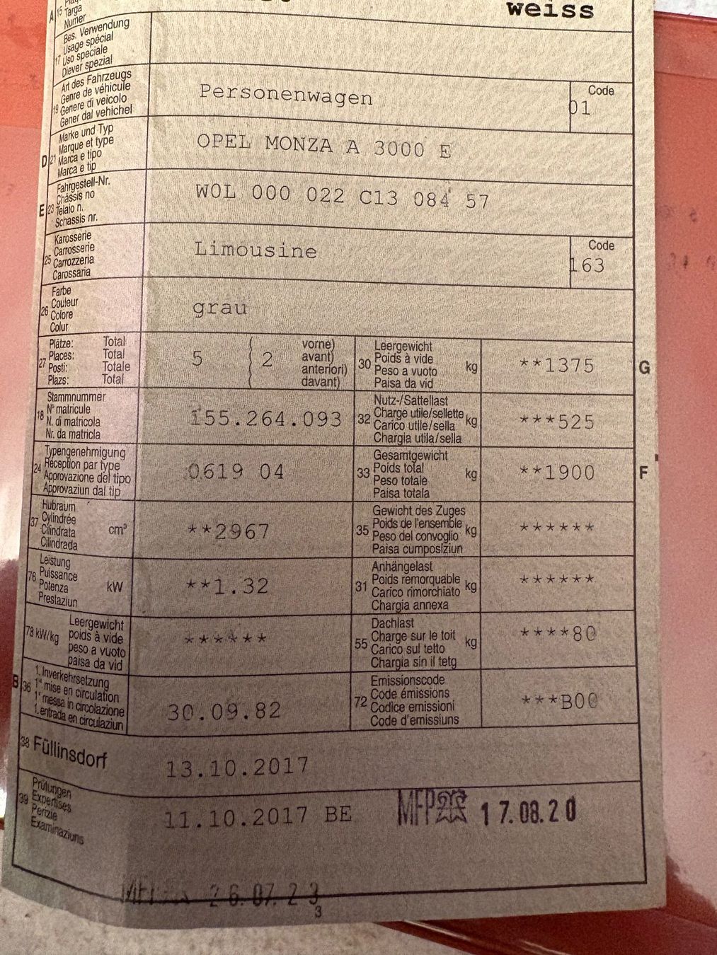 Opel Automobili: Opel Monza – Usato da Diegten venduto da zippo411 6