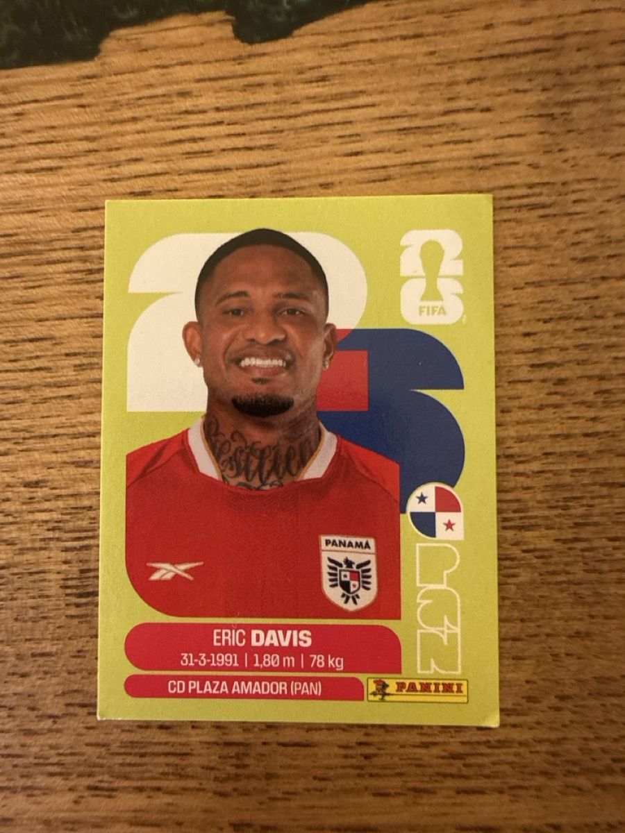 Panini Carte collezionabili: Panini WM 2026 Sticker Eric Davis pan7 – Usato da Frenkendorf venduto da emi_jg7b