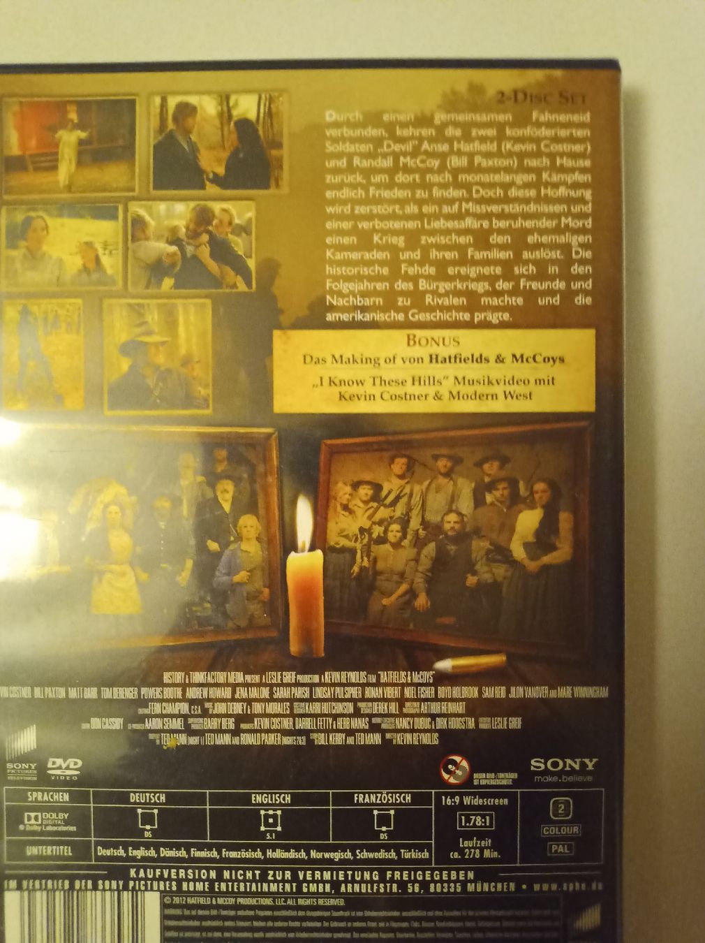 Tutti i DVDs: DVD Hatfields & McCoys mit Kevin Costner & Bill Paxton – Usato da Tann venduto da Veebee6 1