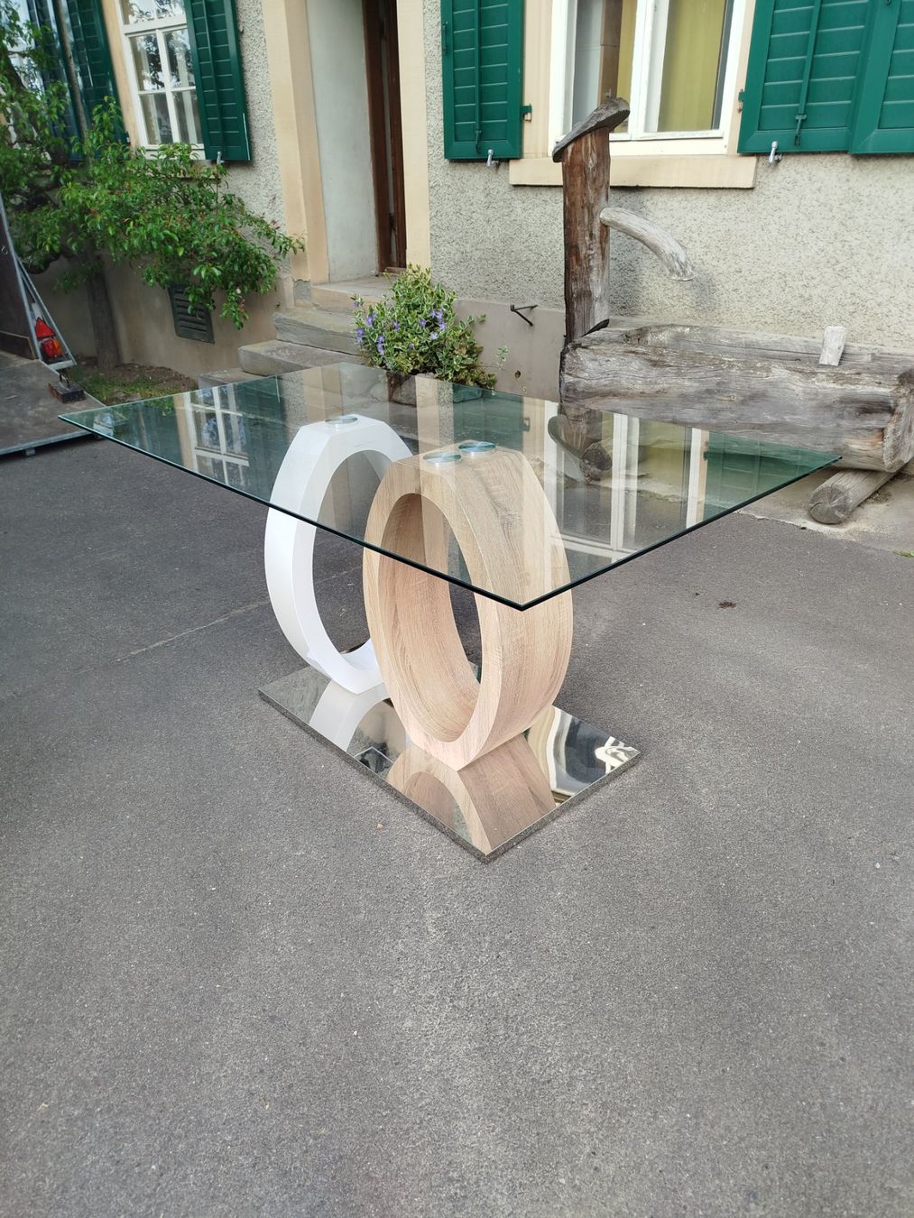 Tavoli: Design-Esstisch Ayane (Glas) – Usato da Weingarten-Kalthäusern venduto da Gaudi3 2