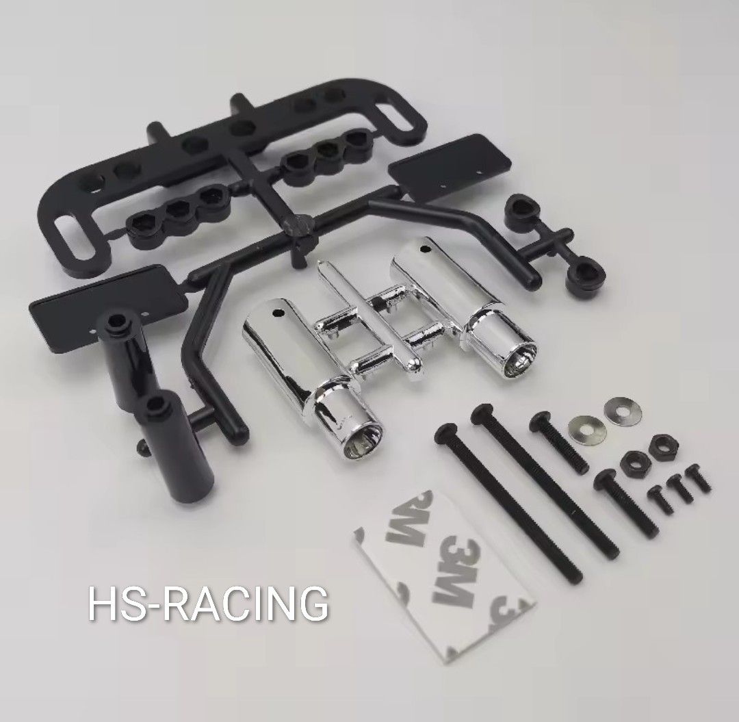 RC Modellbau: 1:10 Drift Car Auspuff Set Chrom – Neu und originalverpackt aus Rapperswil /Be von HS-Racing