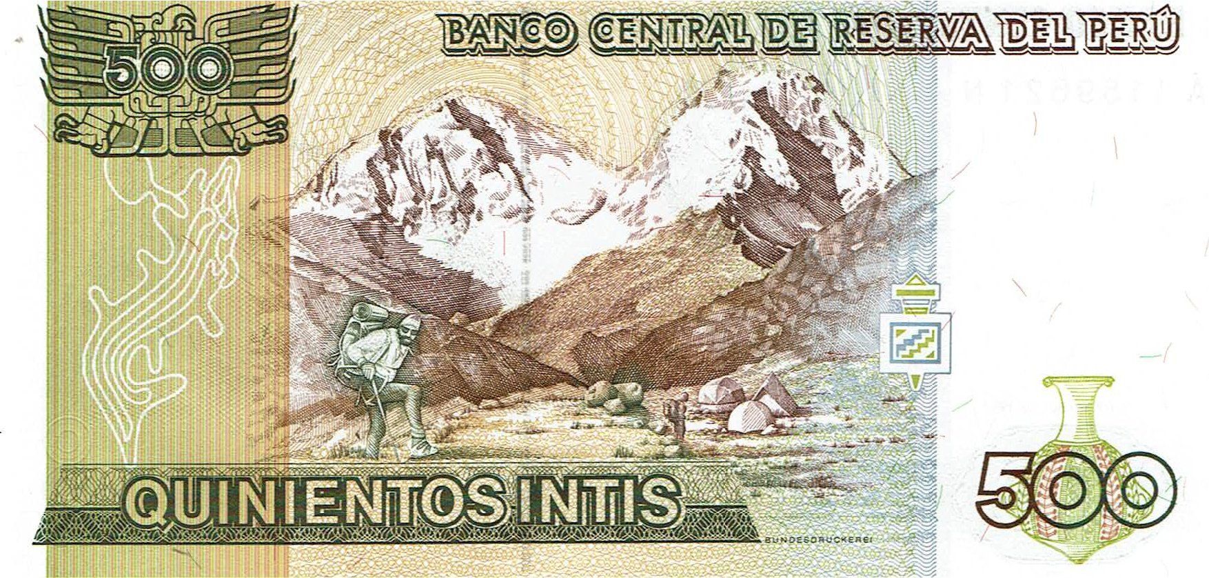 Banconote: Peru 500 Intis 1987 P-134 UNZ – Nuovo (secondo la descrizione) da Steffisburg venduto da ber_8htf