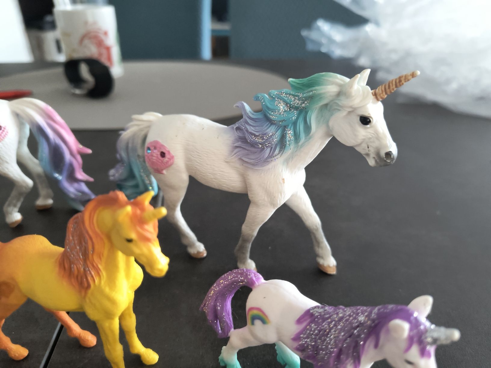 Schleich Figuren: Konvolut Spielfiguren Einhörner Schleich 10 Stk. – Gebraucht aus Würenlingen von Striga 3