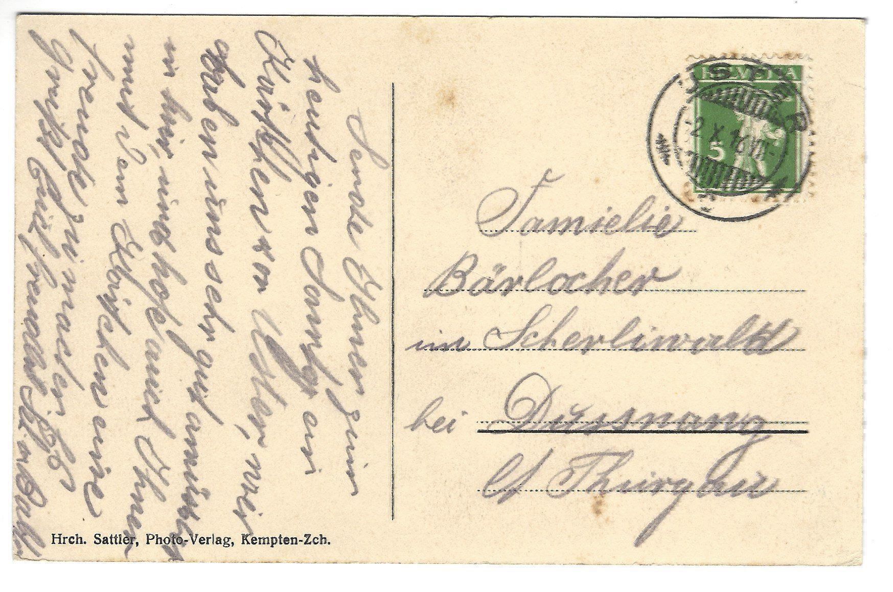 Cartoline postali: Schloss Uster Sattler Verlag – Usato da Frauenfeld venduto da Astra13 1