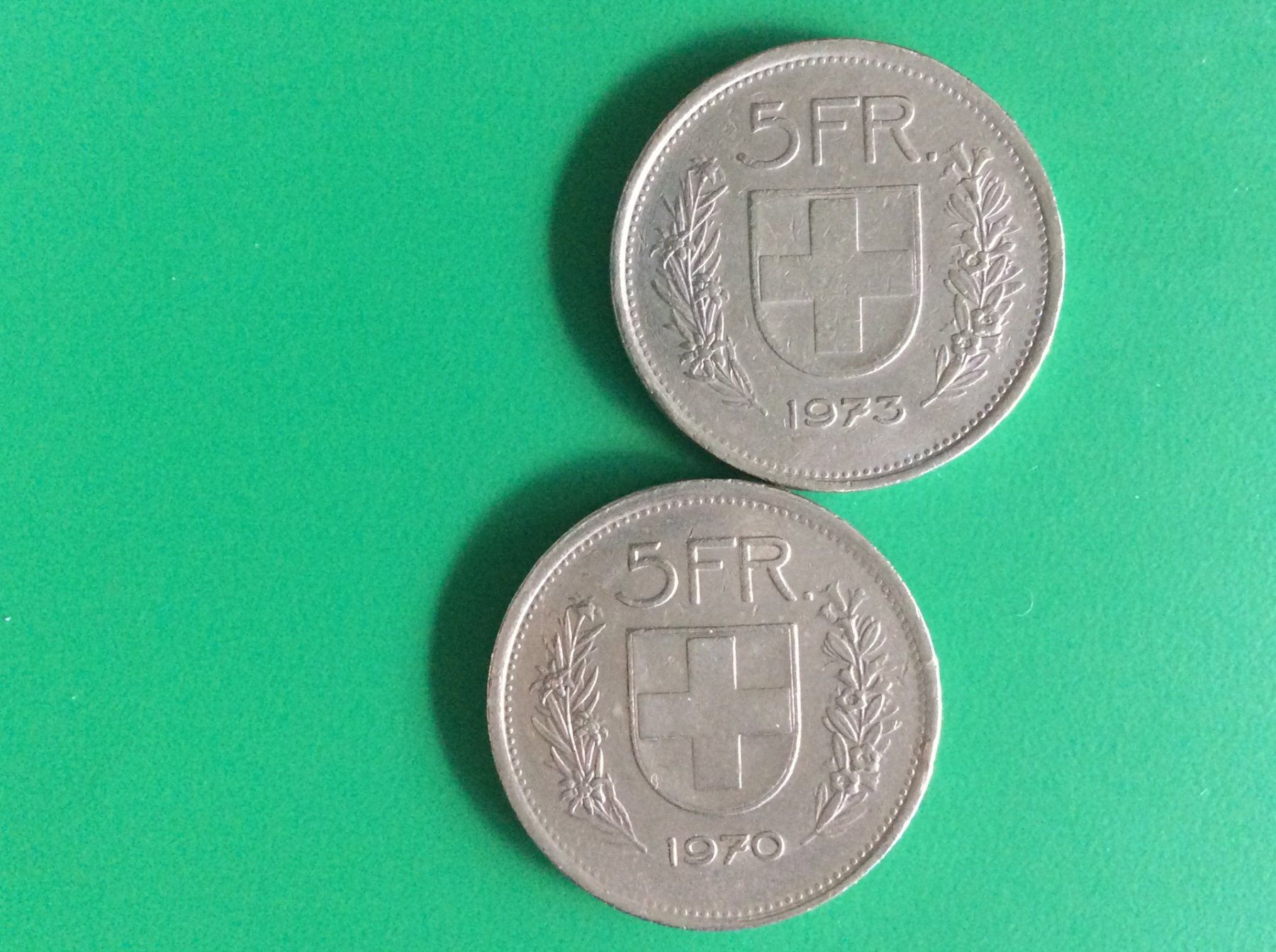 Tutti le monete: 5 francs  1970-1973 – Usato da Genève venduto da pie_fh2d