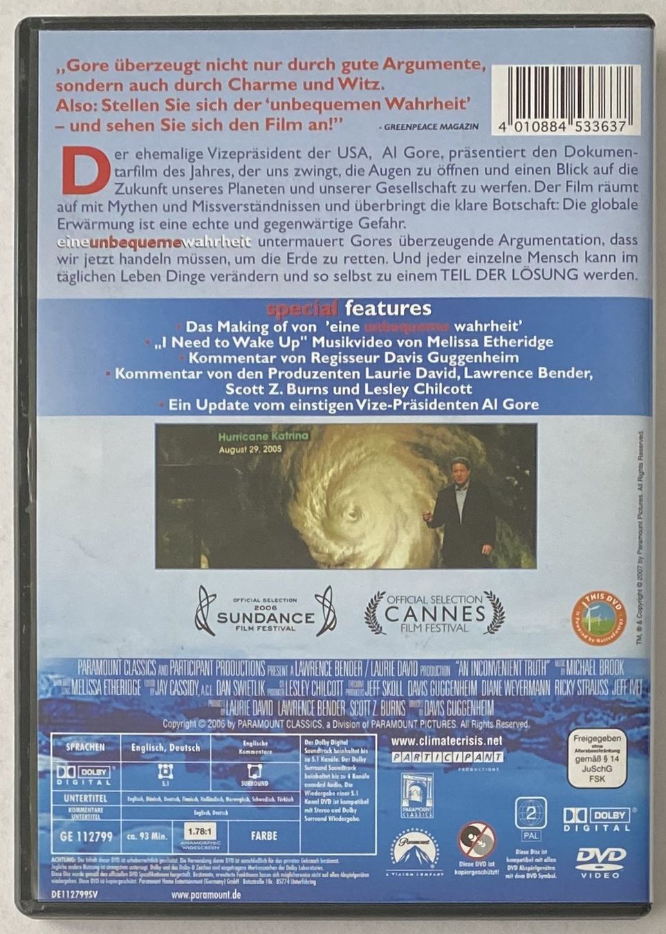 Alle DVDs: Eine unbequeme Wahrheit – Gebraucht aus Flums von Asquillo 1