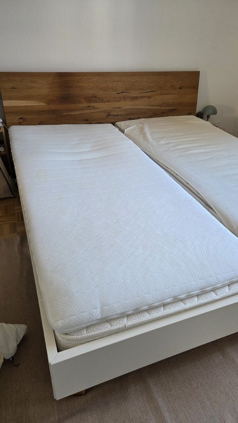 Pfister Letti: Bett mit Lattenrost und Matratzen 180x200 – Usato da St. Gallen venduto da Isabelle1234 1