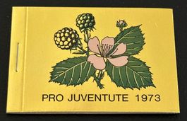 1973, Pro Juventute, Markenheft, Brombeere / gold ** (1)