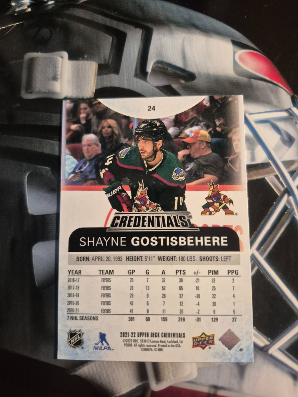 NHL Carte collezionabili: NHL Shayne Gostisbehere Arizona Coyotes – Usato da Treiten venduto da Sauber73 1