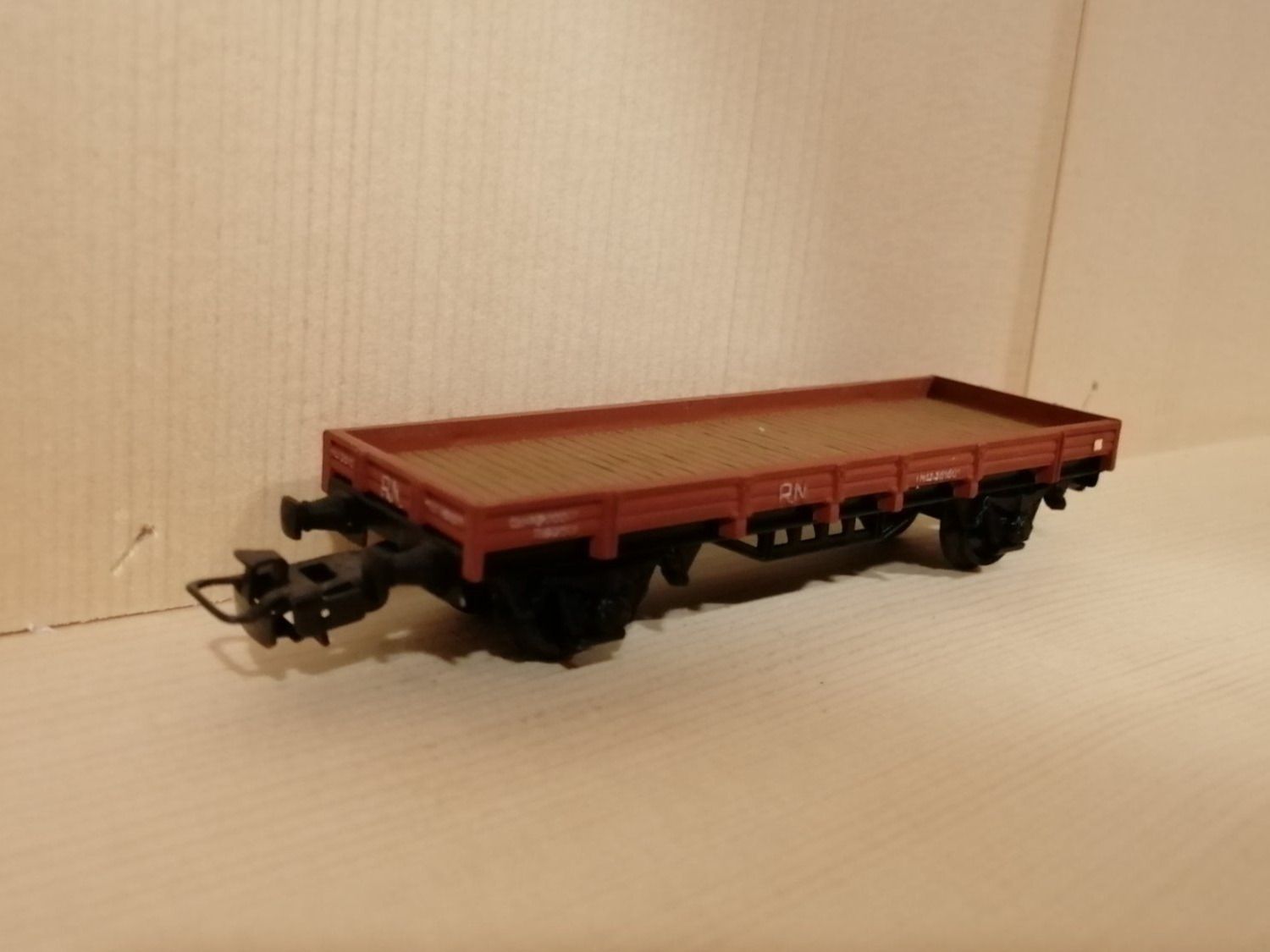 Modellini di ferrovie: Electrotren HO DC : RN wagon plat à 2 essieux – Usato da Buttes venduto da Cafe2005 5