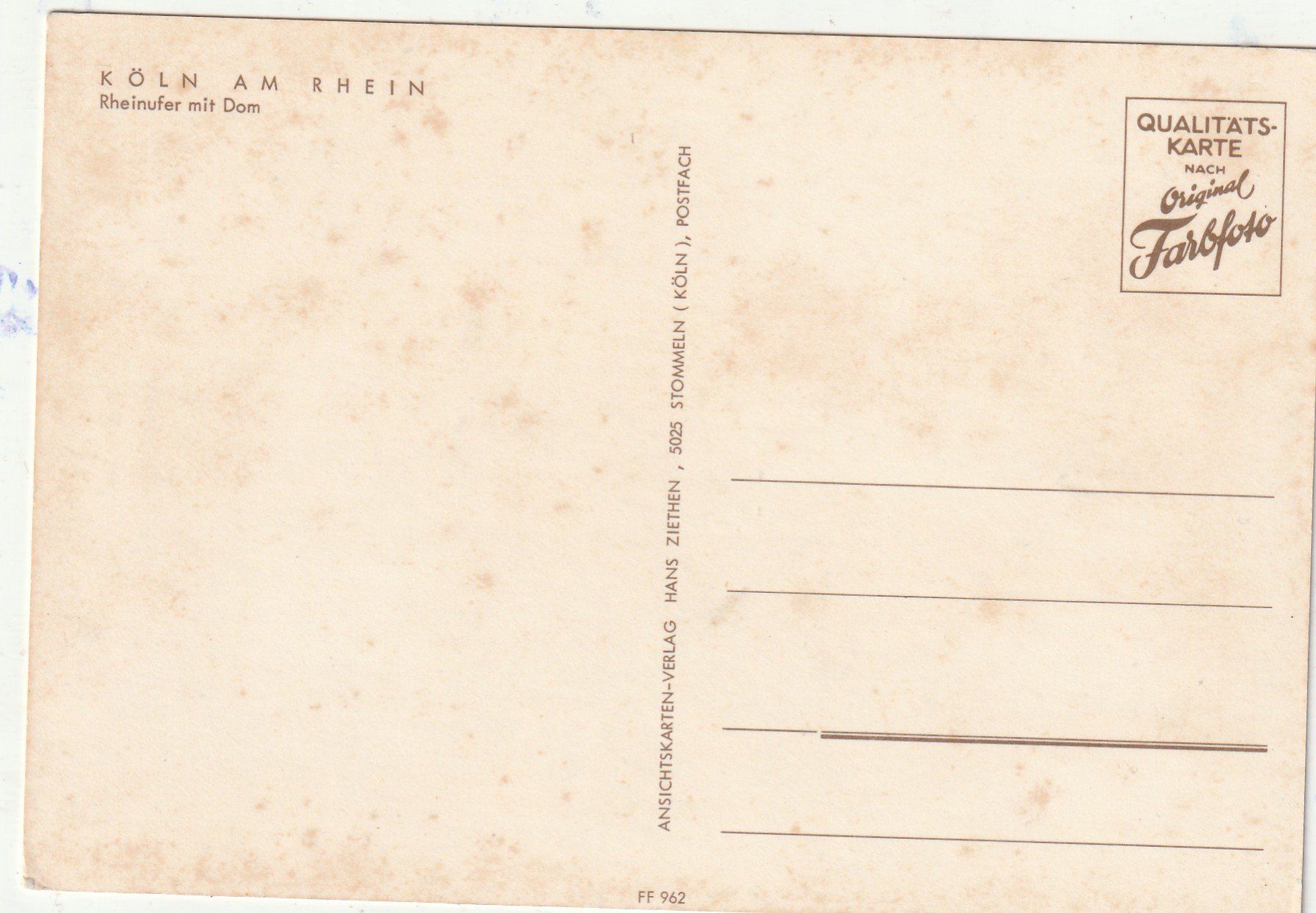 Cartoline postali: Kölner Dom – Usato da Lumbrein venduto da made02 1