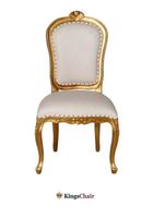 Stuhl Louis XV gold/weiss