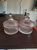 Zwei bonbonjere mit Deckel gerippt gebraucht guter Zustand