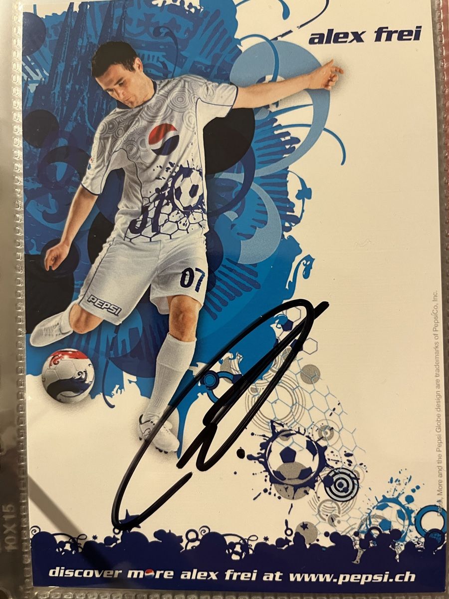 Autografi: Alex Frei original Autogramm – Usato da Widnau venduto da Spetz