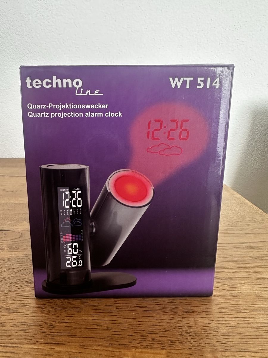 Réveils: Projektionswecker Techno-Line WT 514 neu – Neuf avec emballage d'origine à Niederwangen BE par len_9tlh