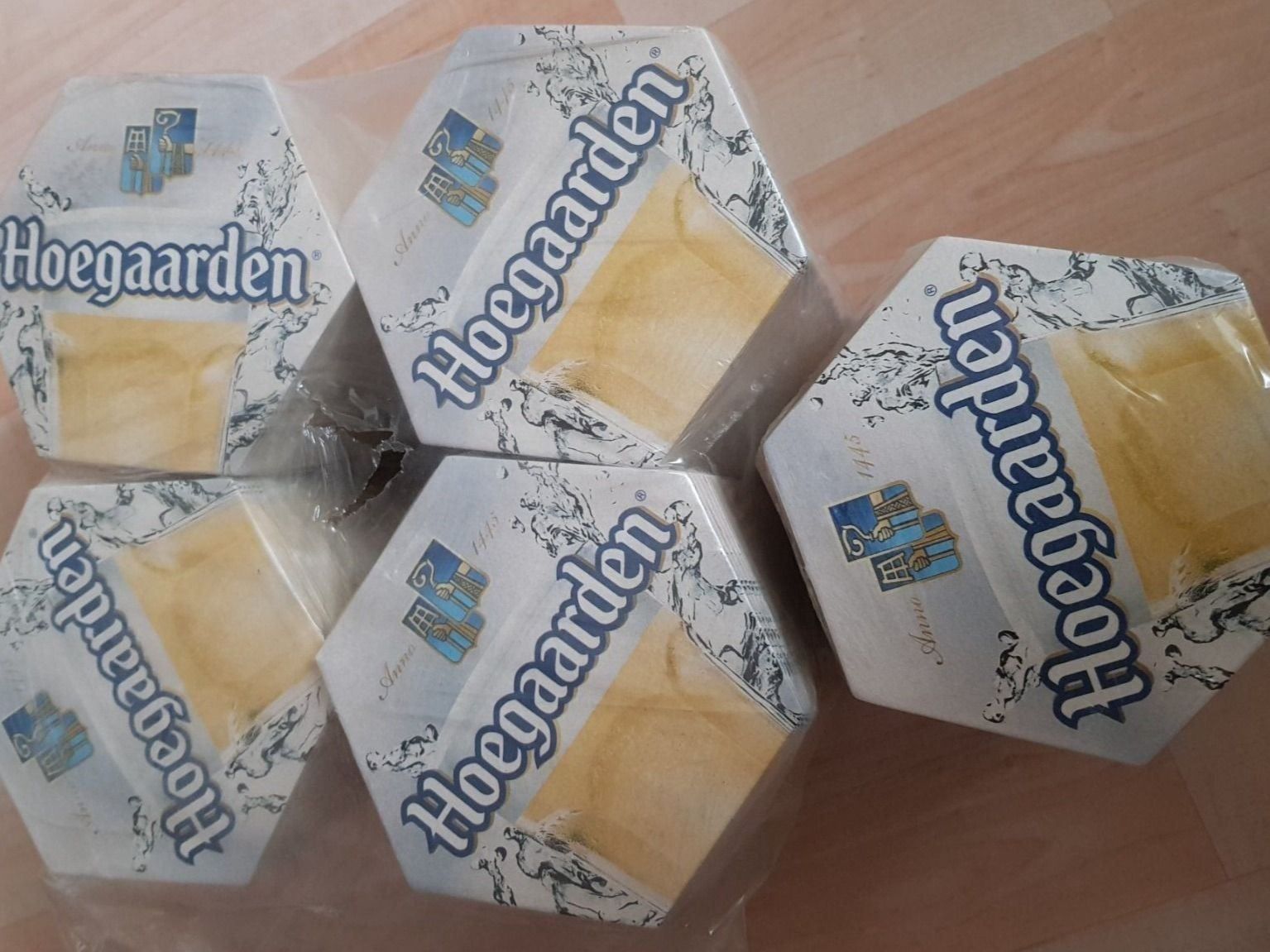 Untersetzer: Hoegaarden  Bierdeckel 1Paket ca 100stk – Neu und originalverpackt aus Morens FR von Kiscica 4
