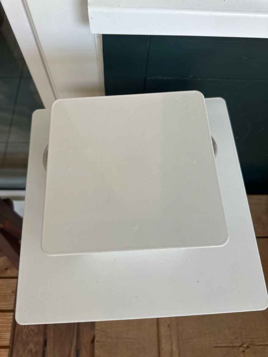Ikea Lanterne: White lantern with glass doors, 40 cm height – Usato da Zürich venduto da car_68nt 3