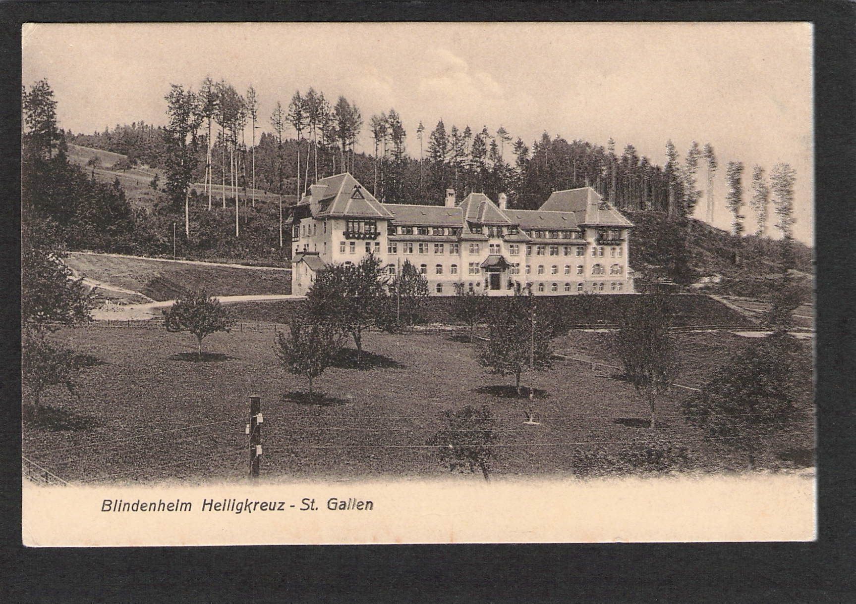Cartoline postali: AK/SG Blindenheim Heiligkreuz – Usato da Reichenburg venduto da ibiza18