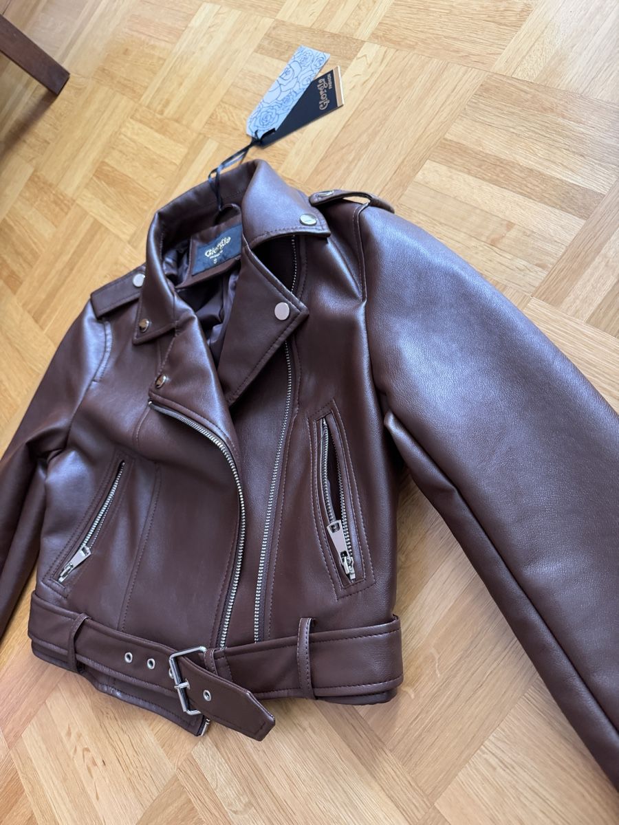 Giacche: Kunstlederjacke braun Grösse S neu  – Nuovo e nell'imballaggio originale da basel venduto da kevinbasel92 4