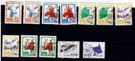 Briefmarken 12 x Nord-Korea
