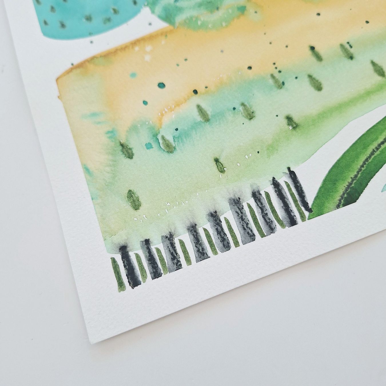 Foto & Immagini: Aquarell Original Abstrakt - A4 – Nuovo (secondo la descrizione) da Basel venduto da Kunterbunt12 2