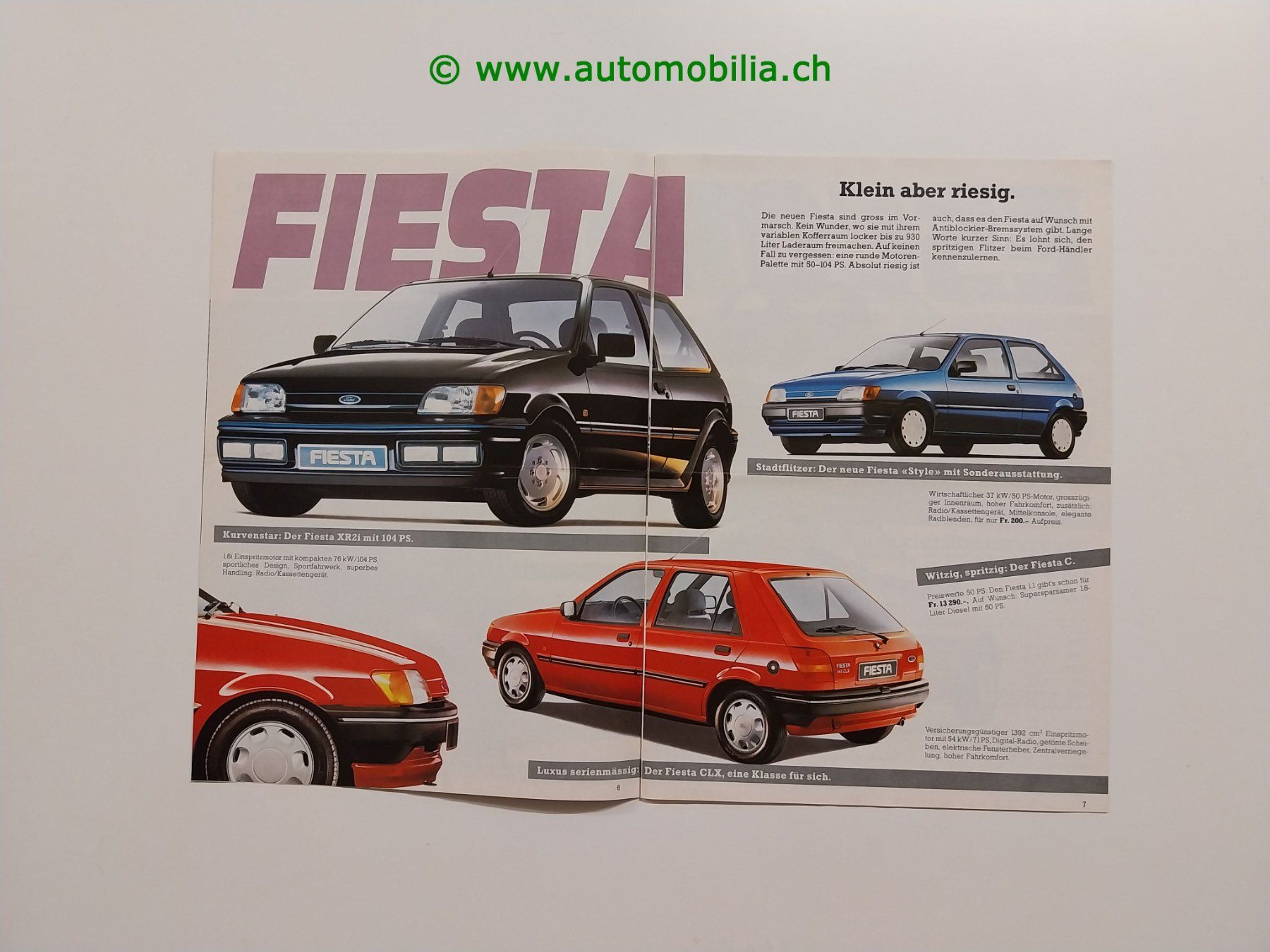 Ford Dokumente: Ford Revue 1990 Prospekt deutsch – Gebraucht aus Weingarten-Kalth von Bettelbruenneli 2