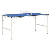 Table de ping-pong de 1,5 m avec filet 152 x 76 x 66 cm Bleu