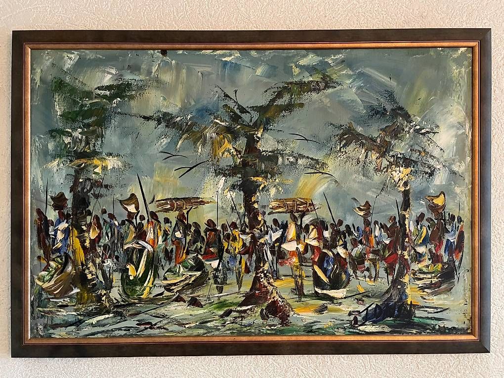 Dipinti: Taleau africain. – Usato da Yvonand venduto da Musicman5