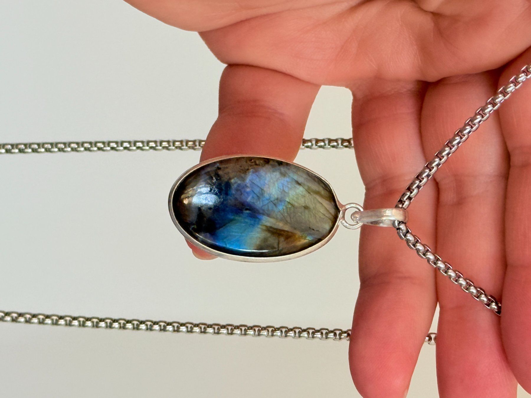 Catenine: Collier avec Labradorite – Nuovo e nell'imballaggio originale da Genève venduto da AWWA 5