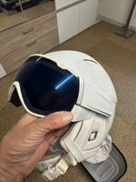 Skhelm Salomon mit Visier weiss gebraucht mit Tasche