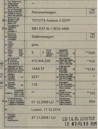 Toyota Automobili: Toyota Avensis – Usato da Aeschlen venduto da Tesser4x4Schweiz 4