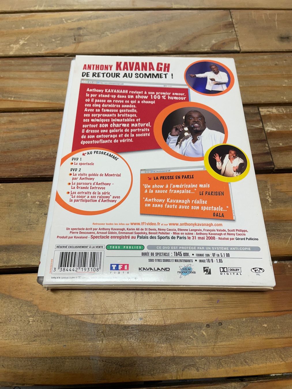 Tutti i DVDs: DVD Antony kavana´gh.com – Usato da moudon venduto da faucheur2 1